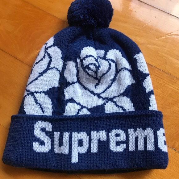 supreme rose beanie